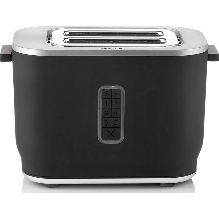 GORENJE Toaster T800ORAB Toaster Schwarz 800W 2 Scheiben, 800 W, mit High-Lift-Hebel und Warmhalterost