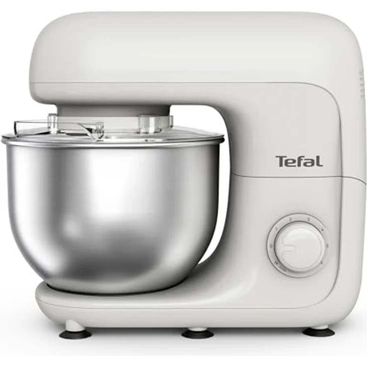 Tefal QB1601 Küchenmaschine 800W 4,8L Schüssel Schneebesen Rührbesen Knethaken, leistungsstarker 800-W-Motor, planetarisches Rührsystem – Bild 1