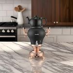 Kochmaster Nostaji Samoware Edelstahl, 3.5L Türkische Teekanne, XXL Induktionsgeeignet - Teemaschine, Teekannen Set - Preisvergleich