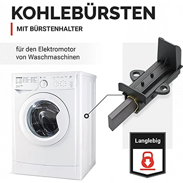 Beko Kohlebürsten 2er Set für Waschmaschinen, Ersatzteil für Vielzahl von Modellen – Bild 2