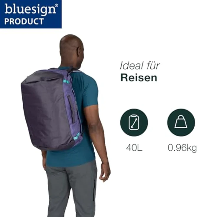 Osprey Transporter 40, Weekender Reisetasche 55 cm, 100% Nylon, schwarz – Bild 2