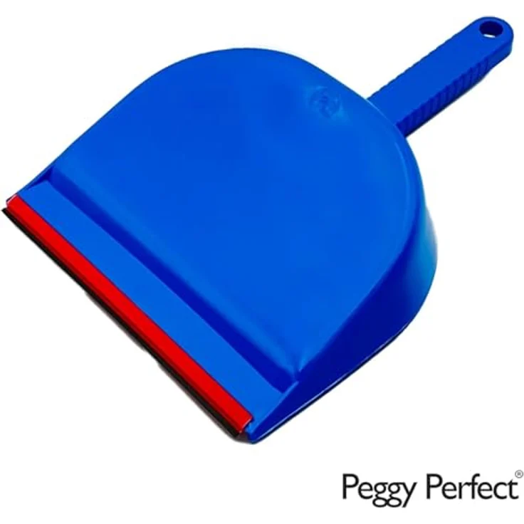 Peggy Perfect Kehrgarnitur Super, Profigarnitur mit Handfeger und Kehrschaufel, Breite ca. 23 cm, blau – Bild 5