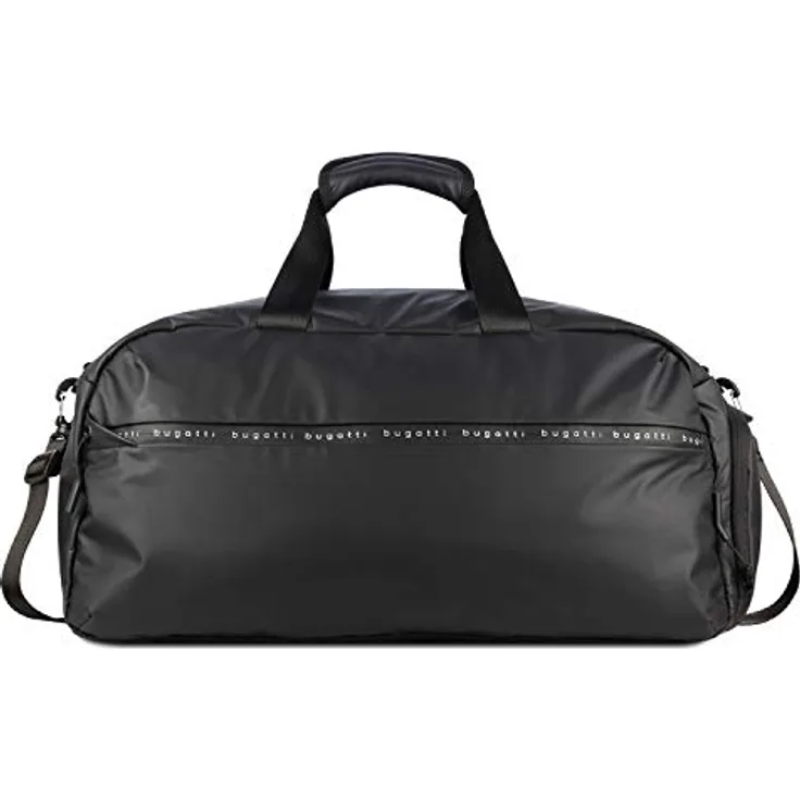 bugatti Blanc Weekender Reisetasche, 50 cm, schwarz, aus 100% Polyethylen mit kompakten Abmessungen von 50 x 25 x 27 cm