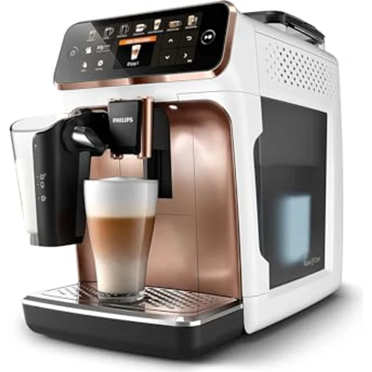 Philips Kaffeevollautomat EP5443/70 5400 Series, 12 Kaffeespezialitäten, Chromdesign, mit LatteGo-Milchsystem und TFT-Display – Bild 3