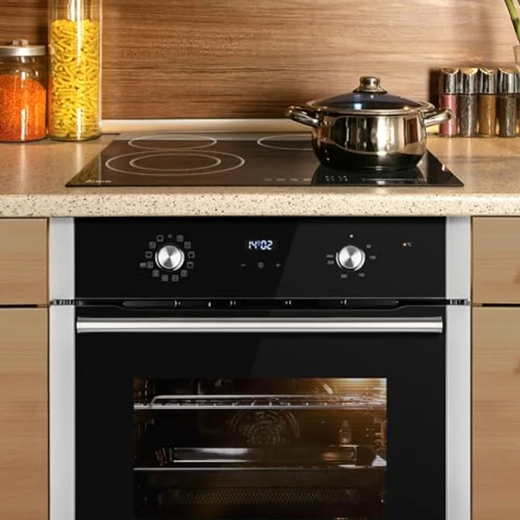 KKT KOLBE Herdset SET8810CH59RL, Autarkes Backofen- und Kochfeldset mit 4 Kochzonen, SUPERKERAMIK-Oberfläche und Energieeffizienzklasse A+ – Bild 2