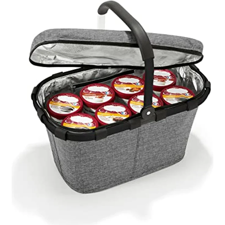 reisenthel BT7052 Carrybag Iso Einkaufskorb, Einkaufstasche, Kühltasche 22L, Twist Silver – Bild 2