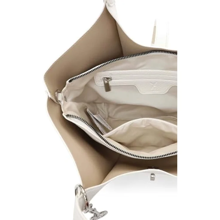 Suri Frey SFY Daggy Shopper Tasche S, 37 cm, weiß, 100% Polyurethan – Bild 2