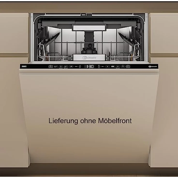 Bauknecht B7I HT58 TC Vollintegrierbarer Geschirrspüler/60 CM/15 Maßgedecke/PowerClean Pro-Effektive Hochdruckdüsen/Natural Dry-Automatische Türoffnung-Bessere Trocknung/MaxiSpace-Mehr Innenraum – Bild 1