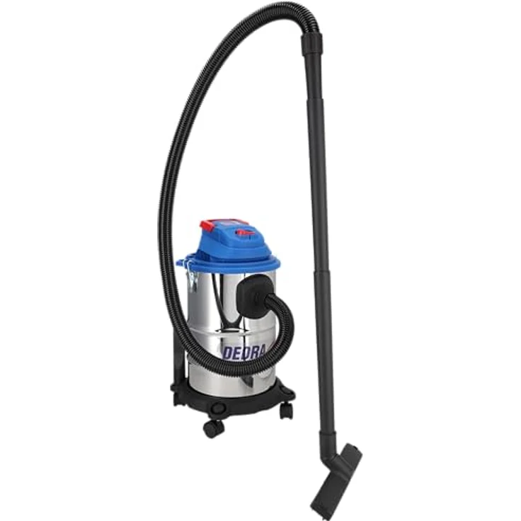 Dedra DED6610, Nass-/Trockensauger 1200 W, 20 Liter, Edelstahlbehälter, Abblasfunktion, 16 kPa Saugkraft – Bild 2