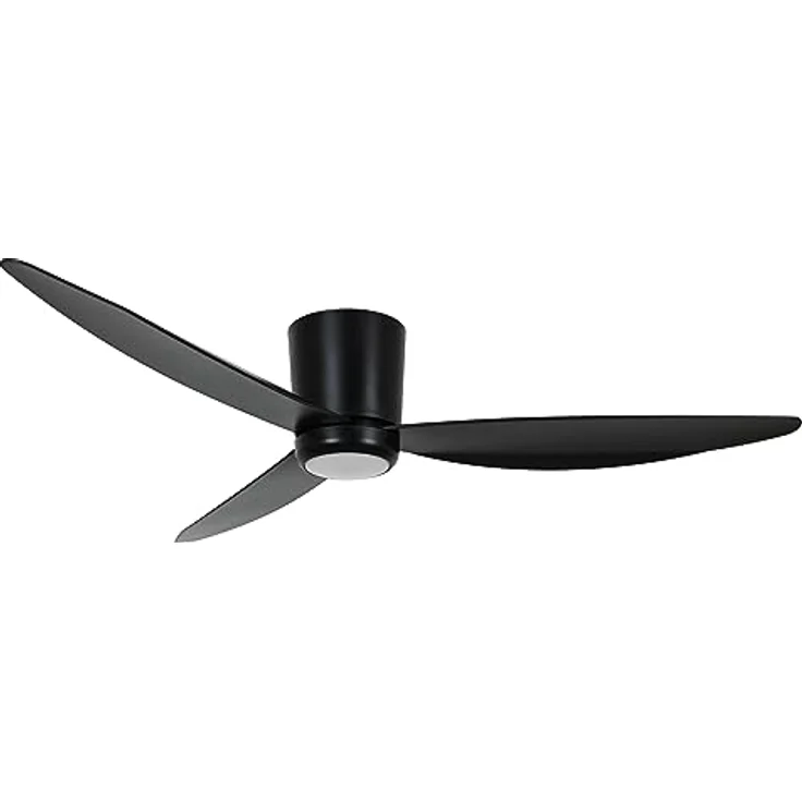 LUCCI AIR Array Deckenventilator mit 3 Flügeln, 6 Geschwindigkeiten, 137 cm Durchmesser, sehr leise und sparsam inkl. Fernbedienung und Leuchtmittel (Schwarz) – Bild 2