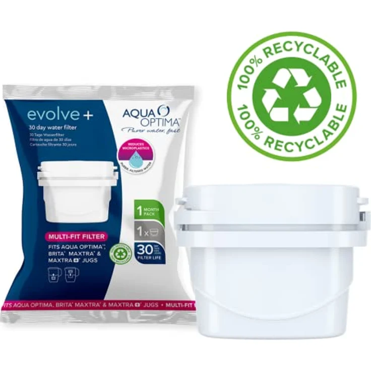 Aqua Optima Evolve+ 30 Tage Wasserfilterkartusche, Weiß, 3 Pack (up to 3 Months Supply) – Bild 7