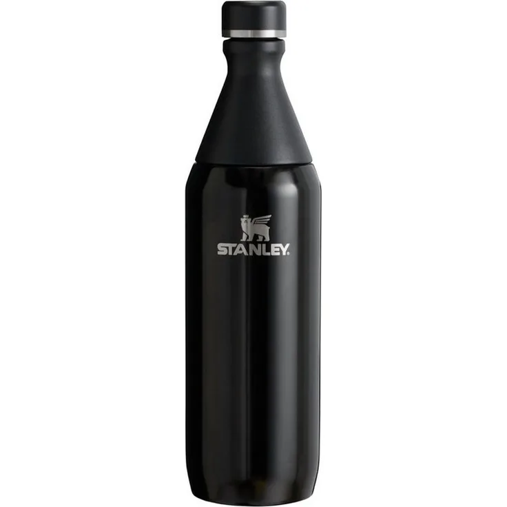 Stanley 1913 Trinkflasche All Day Slim Bottle, doppelwandig isoliert, 90 % recycelter Edelstahl, spülmaschinenfest, glänzend-matt