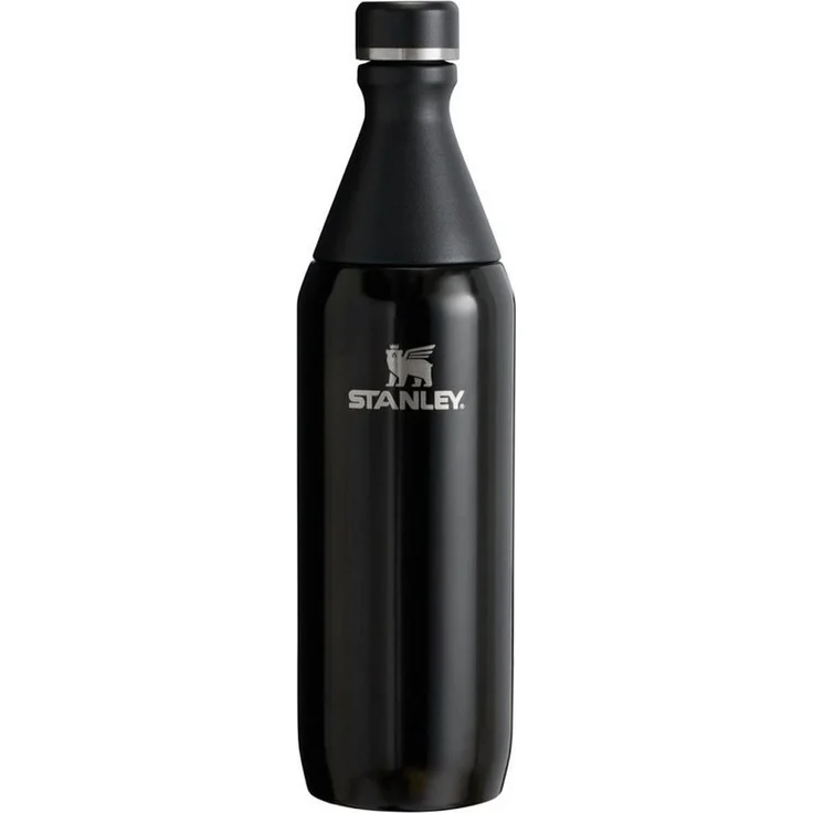Stanley 1913 Trinkflasche All Day Slim Bottle, doppelwandig isoliert, 90 % recycelter Edelstahl, spülmaschinenfest, glänzend-matt