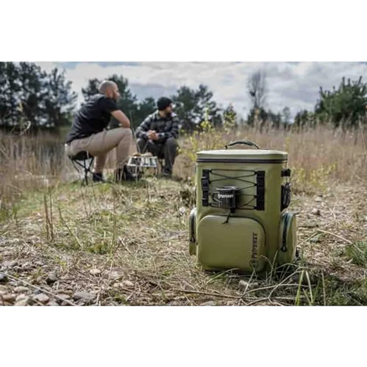 Petromax Kühlbox, 27 l, passive Kühlung, Olivgrün, leicht und robust für Outdoor-Aktivitäten – Bild 5