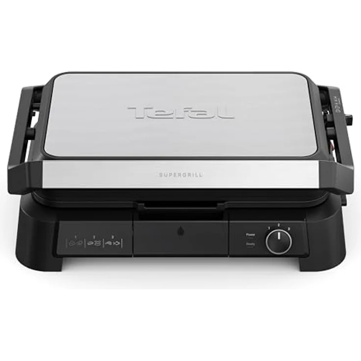 Tefal SuperGrill 3in1 GC520DE0, Kontaktgrill mit 2000 Watt Leistung, 3 Temperaturstufen und 800 cm² Grillfläche für bis zu 8 Personen – Bild 2