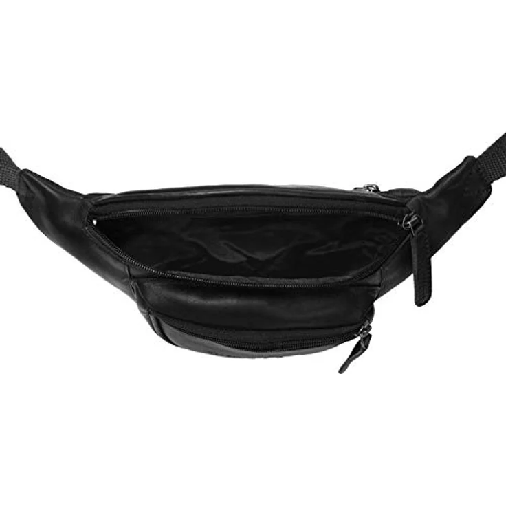 The Chesterfield Brand Wax Pull Up Gürteltasche, Leder 22 cm x 6 cm x 14 cm, schwarz – Bild 6