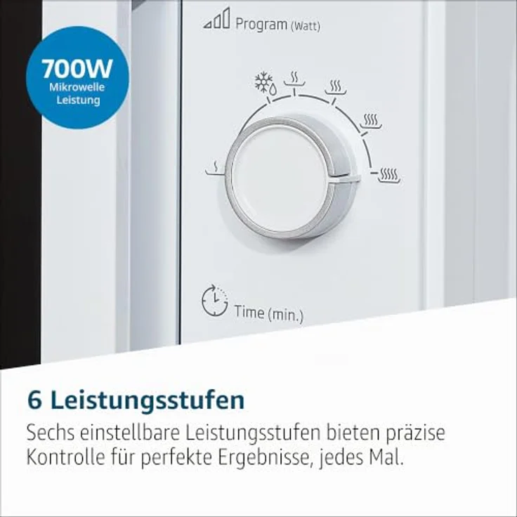 Beko MOC20100BFB Mikrowelle, Standgerät, 20 L Garraum, 700 W, Auftauen, Drehregler, schwarz – Bild 6