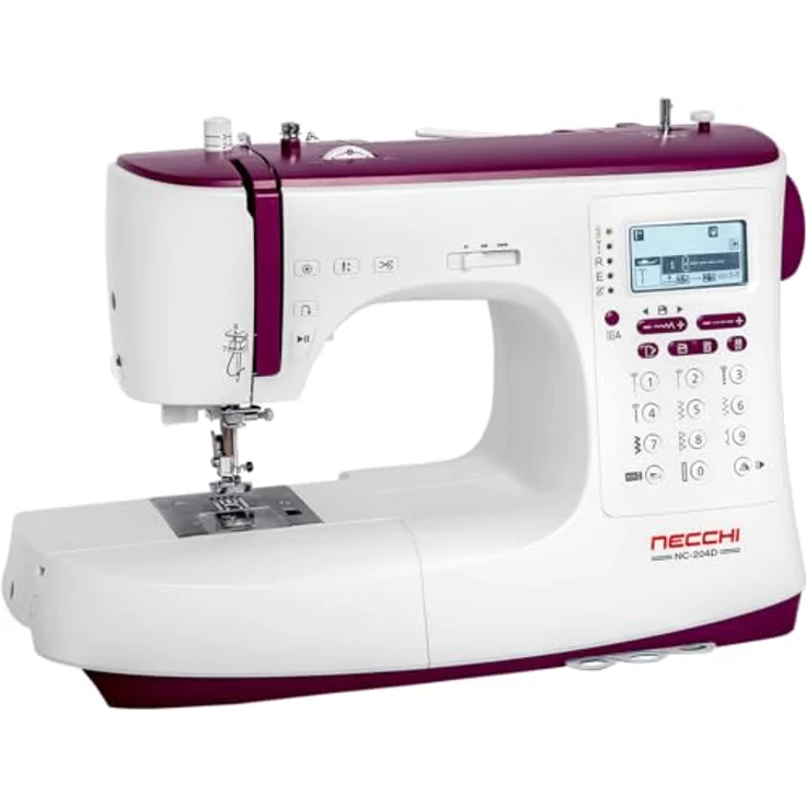Necchi Nähmaschine Necchi NC-204D, 439 Stiche, 850 Stiche pro Minute, weiß – Bild 5