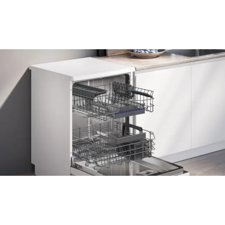 Siemens iQ300 SN23EW28AE, Freistehender Geschirrspüler, 60 cm, Weiß, 13 Maßgedecke, 6 Programme, 42 dB(A) – Bild 8