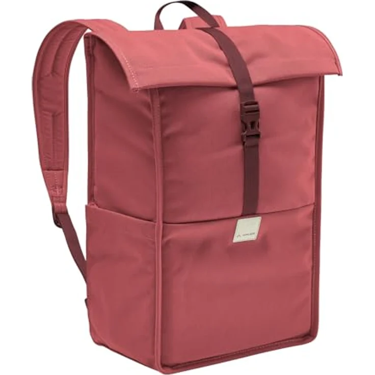 VAUDE Coreway Rolltop 20 Umhängetasche, 15,6 Zoll Laptopfach, gepolsterte Schulterriemen, Brick – Bild 1
