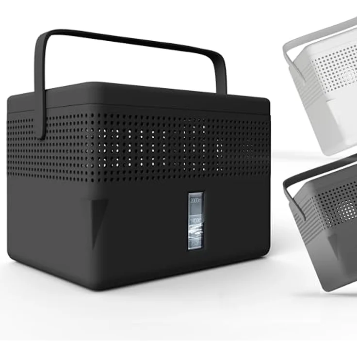 BonAura® AirOne Max, Luftentfeuchter ohne Strom für Räume bis 33m², 360° Belüftung, integrierter Ausgießer, 980g Granulat, Schimmel- und Geruchsschutz – Bild 1