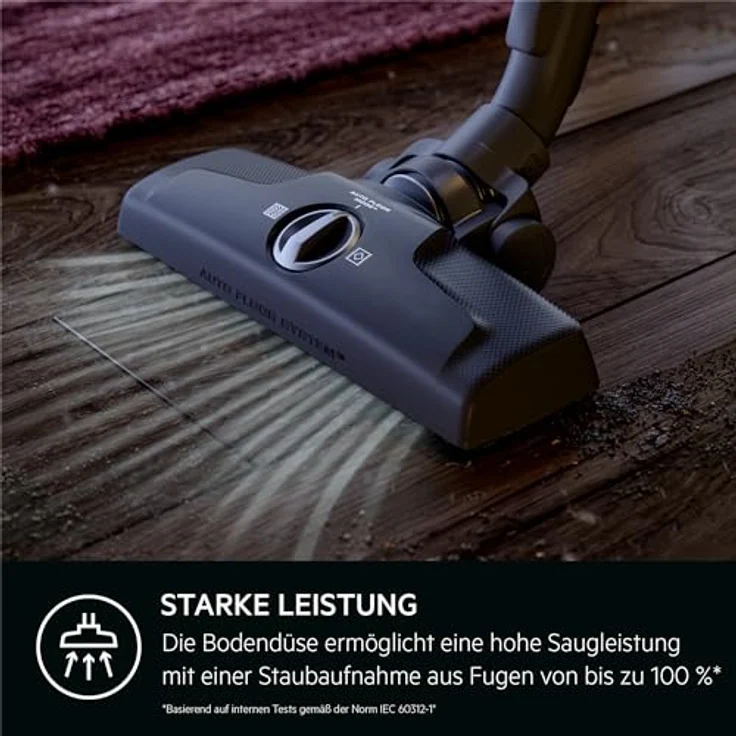AEG CLEAN 6000 Staubsauger mit Beutel AB61CDRTD – Automatische Bodendüsen-Umschaltung, intuitive Bedienung, effiziente Reinigung für alle Bodenarten – Bild 3