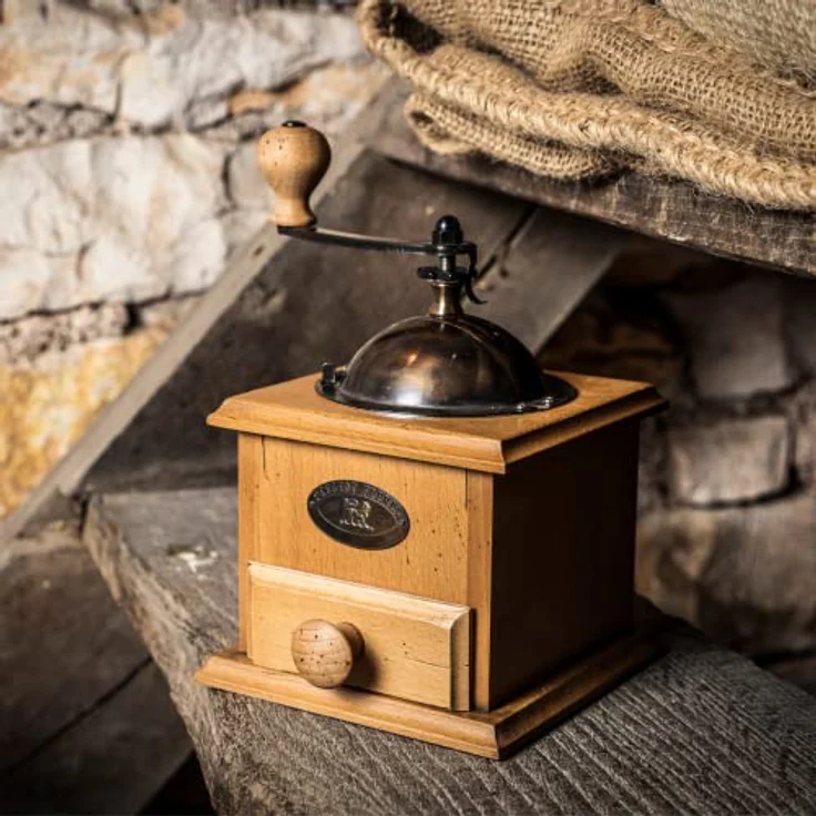 Peugeot Antique AA8 Kaffeemühle, Braun, 21 cm, feines oder grobes mahlen von gerösteten Kaffeebohnen, mit herausnehmbarer Schublade – Bild 3