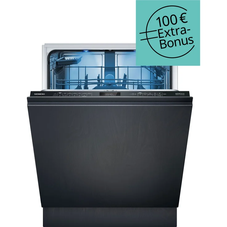 Siemens Extraklasse SN65EX01BD, Vollintegrierter Geschirrspüler, 60 cm, Energielabel A, optimale Energieeffizienz