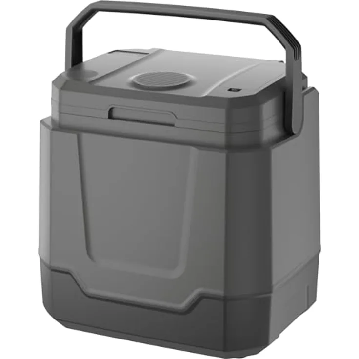 Vpcok Direct Kühlbox Auto 33 L, Elektrische Kühlbox 12V 220-240V, Kühlen und Heizen, Tragbarer Camping Kühlschrank für Autos und Boote, Frischtemperatur 15°C