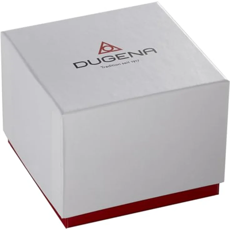 Dugena Herren-Armbanduhr Boston Solar, Quarz, Edelstahl, Saphirglas, Datumsanzeige, wasserdicht, 10 bar, weiß – Bild 4