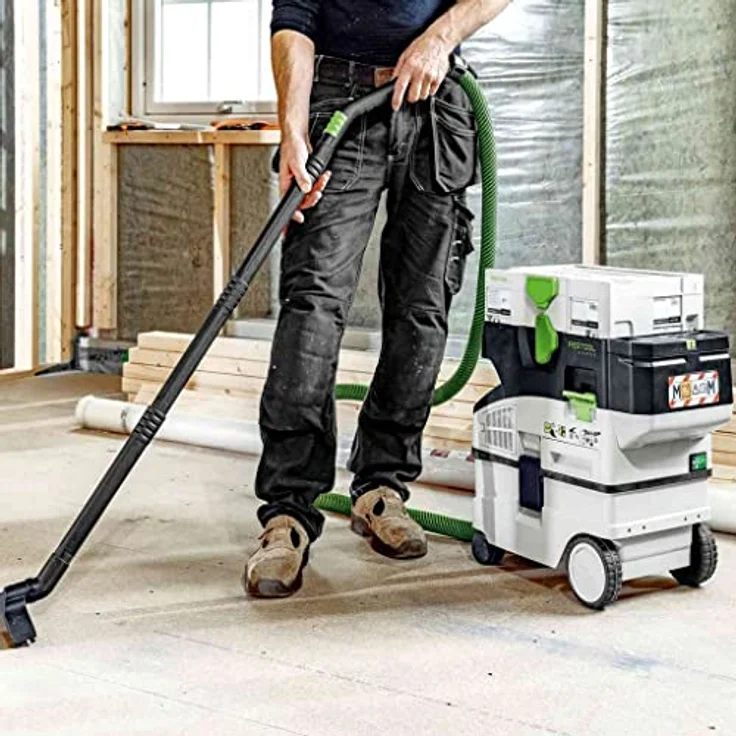 Festool Akku-Absaugmobil CLEANTEC CTLC MINI I-Basic, kompakter Nass- und Trockensauger mit 36 V Turbine, Bluetooth® Autostart und 3-stufiger Saugleistungsregulierung – Bild 8