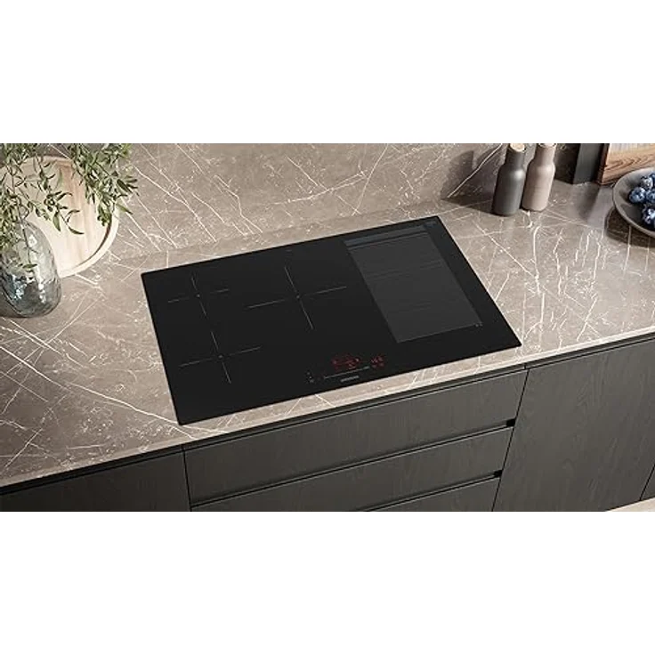Siemens EX801HVC1E iQ700, Smartes Induktionskochfeld, 80 cm, Schwarz, flächenbündig, varioInduktion, TouchSlider, Bratensensor Pro - Braten ohne Anbrenngefahr – Bild 3