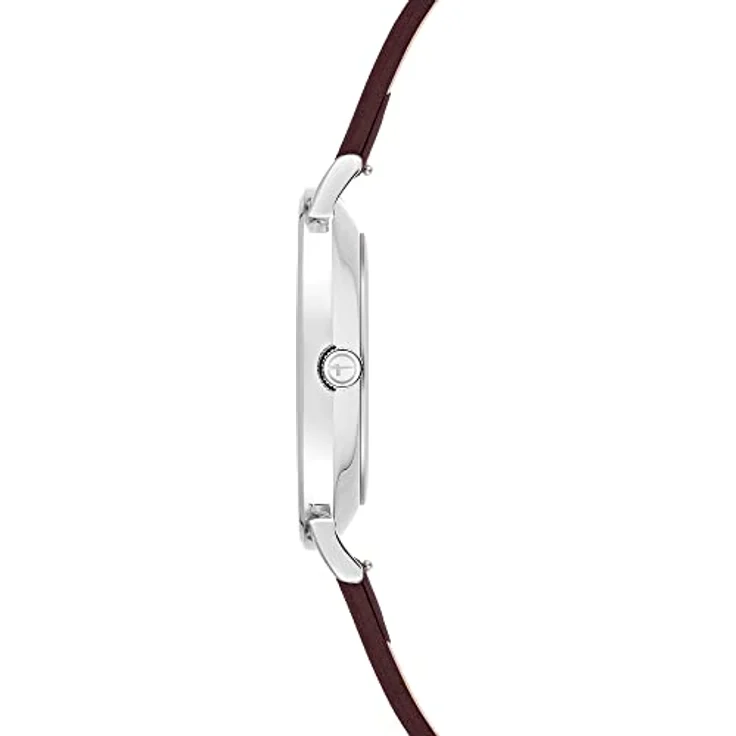 Tamaris TT-0079-LQ, Armbanduhr Silber mit Lederarmband, 36 mm Gehäuse, kratzunempfindliches Glas, wasserdicht bis 3 bar – Bild 2
