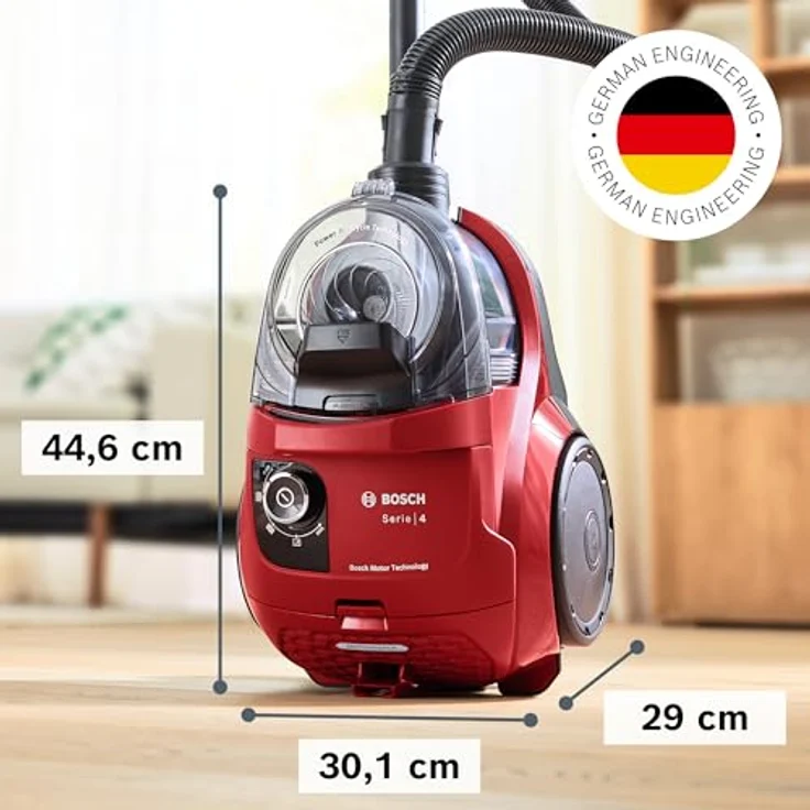 BOSCH Bodenstaubsauger BGS21CAR, Super kompakt, blau – Bild 6