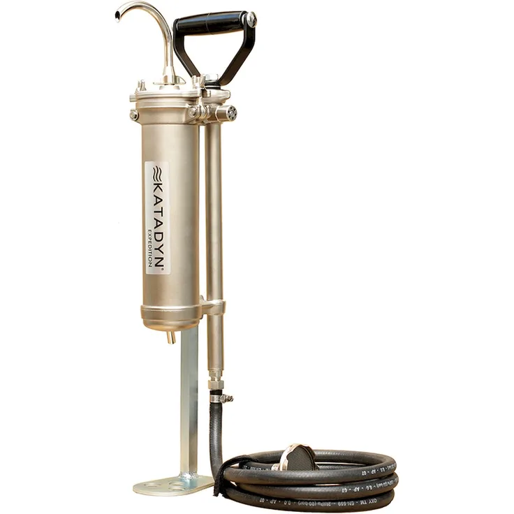 Katadyn Expedition Hochleistungsfilter Wasserfilter, ideal für grosse Gruppen bis 20 Personen, Keramik-Tiefenfiltration, 4 l/min Leistung, Endurance Serie, metallisch