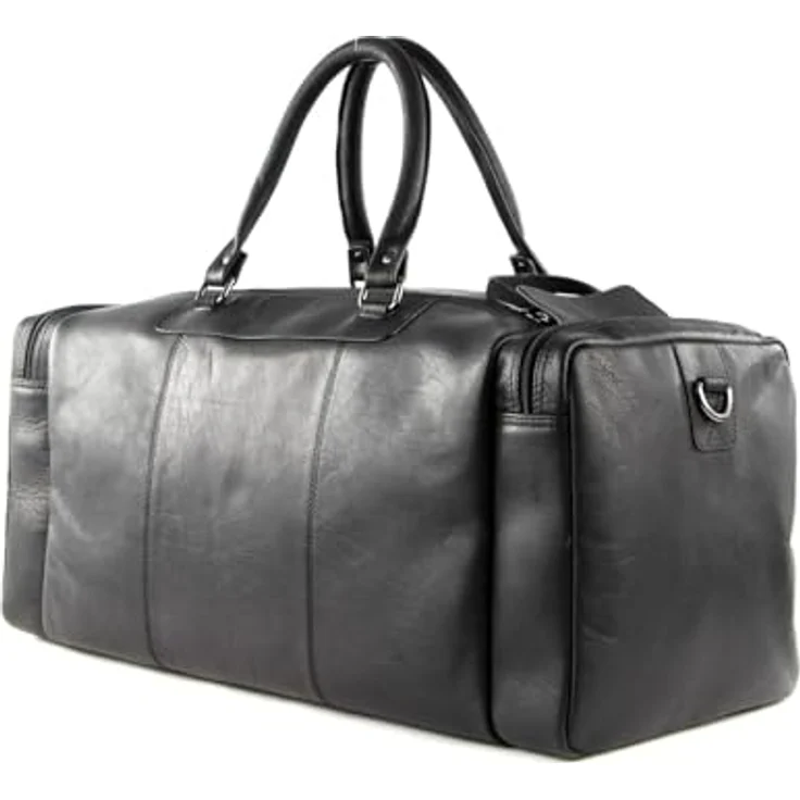 Strellson Hyde Park Reisetasche, 58 cm, 100% Leder, schwarz – Bild 4