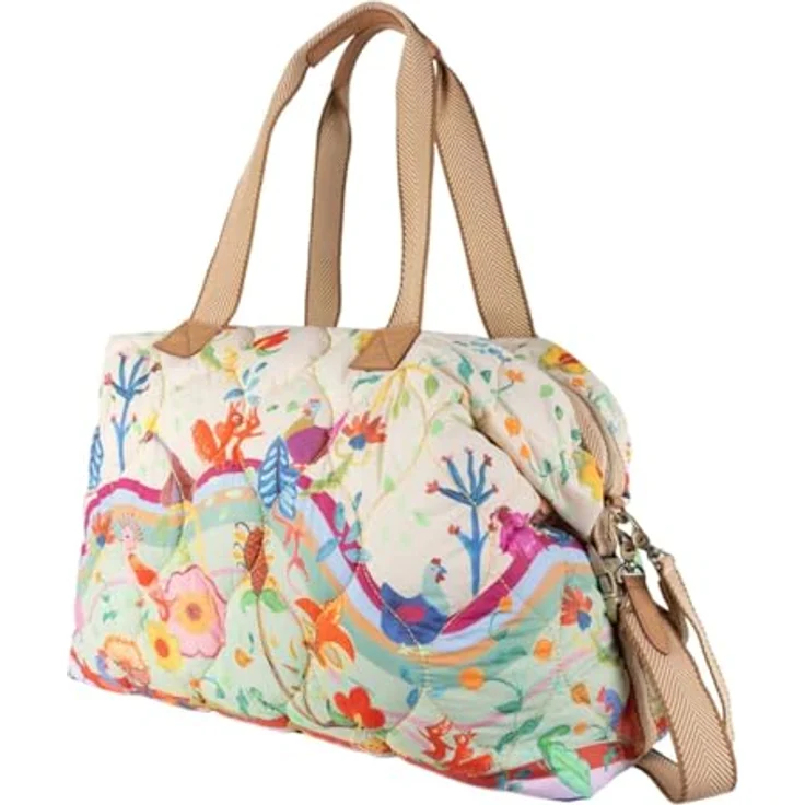Oilily Animal Garden Bridey, Schultertasche 47 cm aus robustem Polyester mit praktischen Fächern und abnehmbarem Umhängeriemen – Bild 2