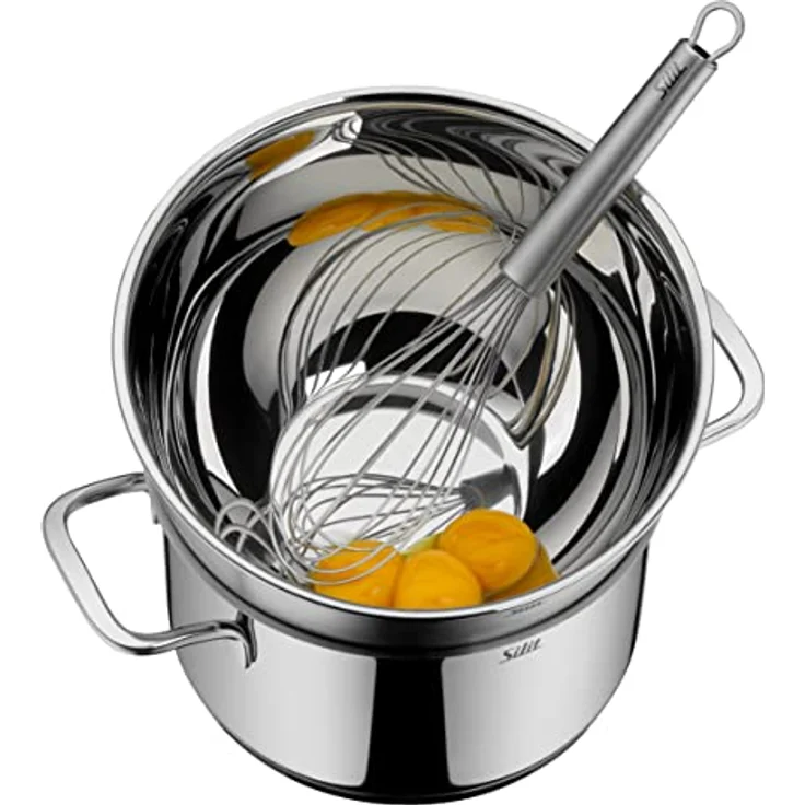 Silit Küchenschüssel-Set 3-teilig, Edelstahl, multifunktional als Rührschüssel, Salatschüssel, Servierschüssel, stapelbar – Bild 2