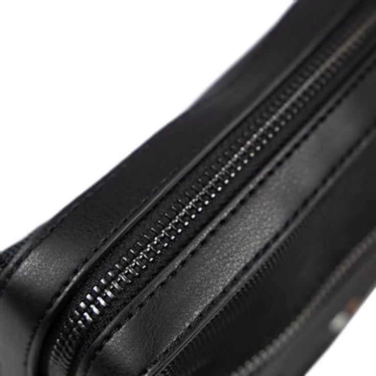BOSS Umhängetasche Ray N NS Zip Crossbody, Reporterbag in Schwarz, recycelte Materialien, verstellbarer Schulterriemen – Bild 3