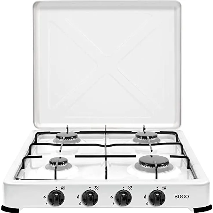 FUEGOS Potencia Kochfeld 4 Gas 1,85 + 2 x 1,5 + 1,0 kW Consumo 134 + 2 x 109 + 72 g/h