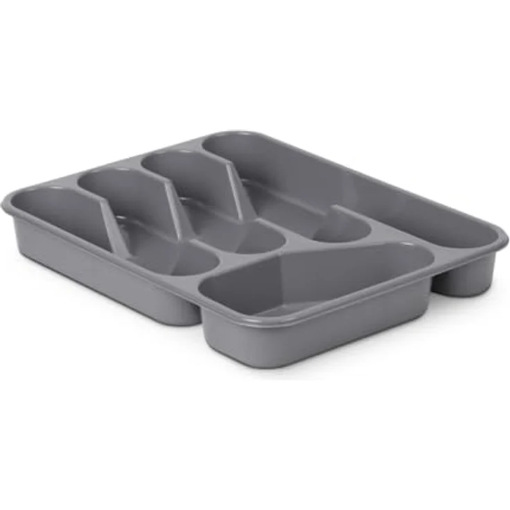 Pro Home Besteckkasten Besteck Organizer (33,5x26x4,5cm), Weiß ausziehbar, Besteckhalter Küche - Schubladeneinsatz – Bild 2