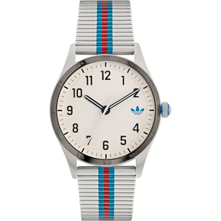adidas Originals Quarzuhr CODE FOUR AOSY235312I, Unisex Armbanduhr mit analogem Ziffernblatt und Edelstahlarmband – Bild 1