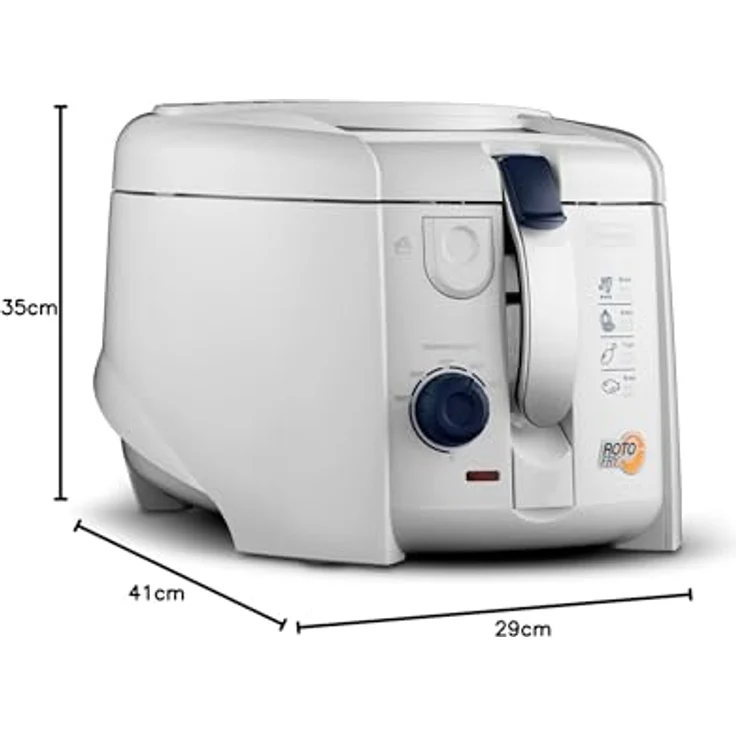 De Longhi F28211 Fritteuse, 1,2 Liter Volumen, 1800 Watt, weiß – Bild 6