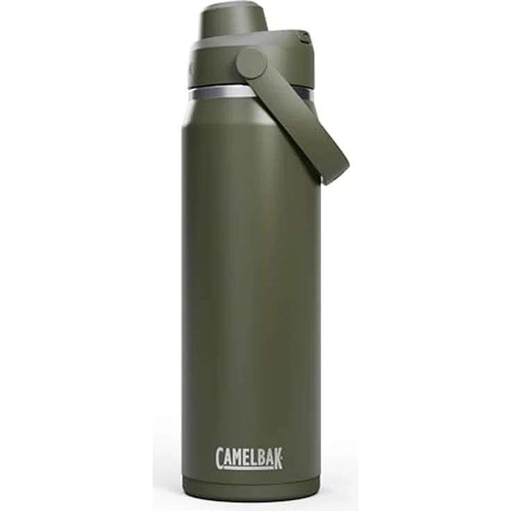 CamelBak Thrive Chug Wasserflasche, 750 ml, isolierter Edelstahl, Moos, auslaufsicher, spülmaschinenfest, schweißfest – Bild 1
