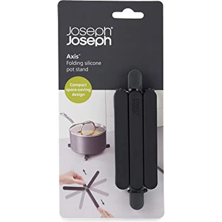 Joseph Joseph Axis - Ausklappbarer Topfuntersetzer aus Silikon - schwarz – Bild 6
