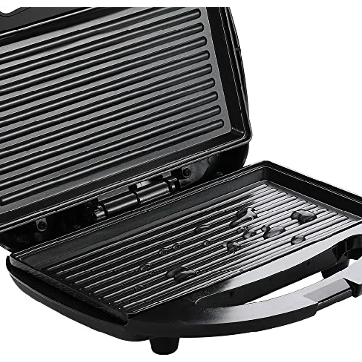 monzana 3in 1 Sandwichmaker Waffeleisen Sandwichgrill 800W Antihaftbeschichtung Tischgrill BPA frei – Bild 5