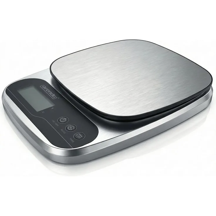 Arendo Küchenwaage Digital Edelstahl, präzise Digitale Waage bis 5000 g mit 1 g Auflösung, Tara-Funktion, automatische Abschaltung, Antirutschfüße