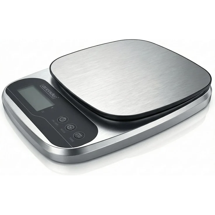Arendo Küchenwaage Digital Edelstahl, präzise Digitale Waage bis 5000 g mit 1 g Auflösung, Tara-Funktion, automatische Abschaltung, Antirutschfüße