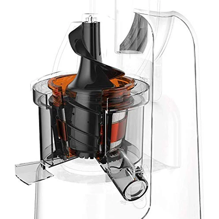Imetec Succovivo Pro 2000 Professioneller Kalt Entsafter mit langsamer Presse, 48 U-min, 2 Filter für Saft, Zubehör für Granite und Sorbetti, Set für Schönheitsmasken mit zwei Rezeptheften – Bild 4