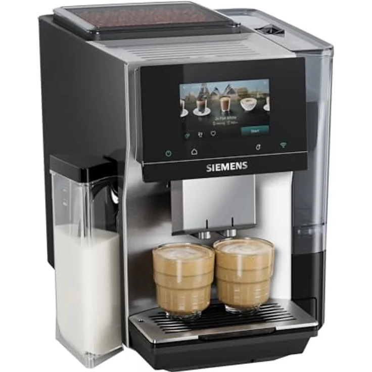 SIEMENS Kaffeevollautomat TQ727D03, farbiges Full-Touch-Display, Doppeltassenfunktion, sehr leise, schwarz – Bild 2